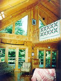 Great Room with a Cathedral Ceiling